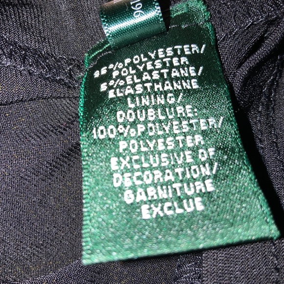 Lauren Ralph Lauren Evening black beaded Bodycon dress Sz 6 asymmetrical straps - Picture 6 of 6